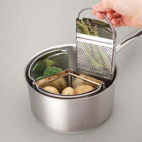 Taylors 3pc Stainless Steel Saucepan Divider Set 18cm
