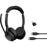 Jabra EVOLVE2 55 UC Stereo Wireless Headset - USB-C, ANC, Dual Connectivity for Hybrid Work