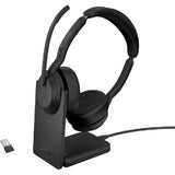 Jabra EVOLVE2 55 UC Stereo Headset - USB-A, Noise Canceling, Wireless/Bluetooth, Black