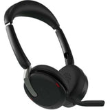 Jabra EVOLVE2 65 FLEX UC Stereo Wireless Headset - Bluetooth 5.2, ANC, Portable Design, Black