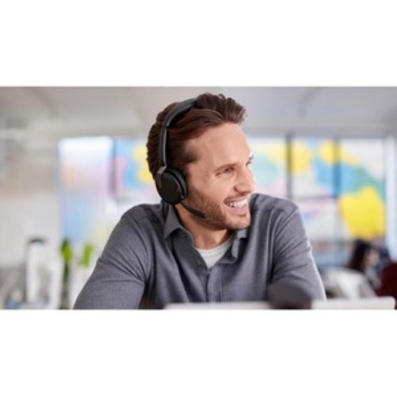 Jabra EVOLVE2 65 FLEX UC Stereo Wireless Headset - Bluetooth 5.2, ANC, Portable Design, Black