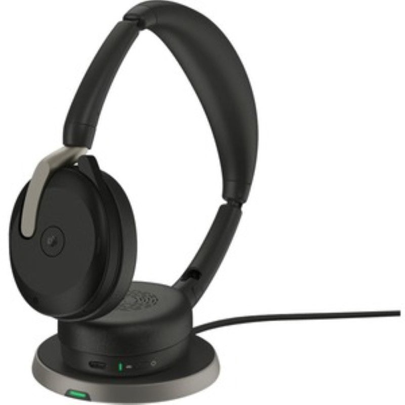 Jabra EVOLVE2 65 FLEX UC Stereo Wireless Headset - Bluetooth 5.2, ANC, Portable Design, Black