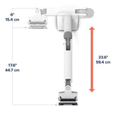 Ergotron HX Desk Monitor Arm - Height Adjustable Monitor Mount for 49" Curved & LCD Displays - White