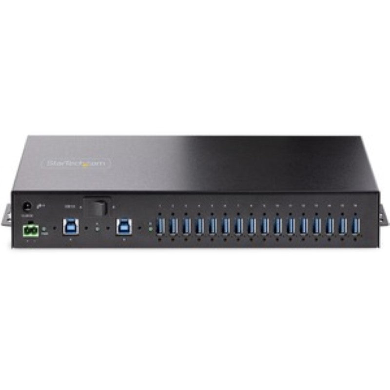 StarTech 16-Port Industrial USB 3.0 Hub/Switch with ESD Protection & Dual-Host Feature