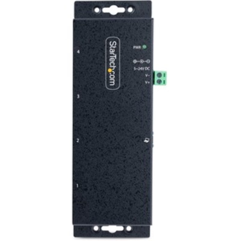 StarTech 4-Port Industrial USB 3.0 Hub with ESD Protection, Metal Housing, and Flexible Mounting