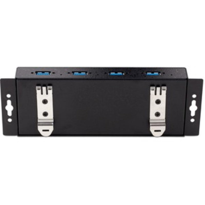 StarTech 4-Port Industrial USB 3.0 Hub with ESD Protection, Metal Housing, and Flexible Mounting