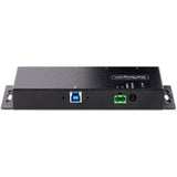 StarTech 4-Port Industrial USB 3.0 Hub with ESD Protection, Metal Housing, and Flexible Mounting