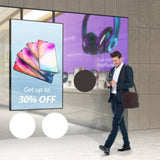 LG 75-Inch UHD Window Facing Display - 4000 Nits Brightness for Outdoor Advertising