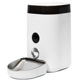 Smart Pet Food Dispenser with HD Camera - DOGNESS F10 4L Feeder for Dogs & Cats (White)