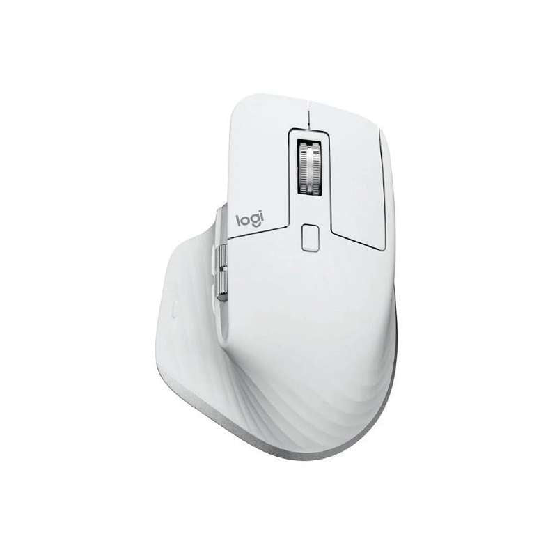 Logitech MX Master 3S for Mac - Ergonomic Performance Wireless Mouse in Pale Gray - 8K DPI, Bluetooth