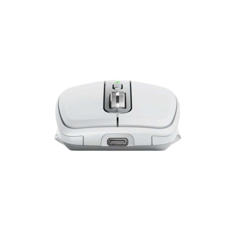 Logitech MX Anywhere 3S Wireless Mouse - Pale Gray - 8K DPI, Rechargeable, Bluetooth