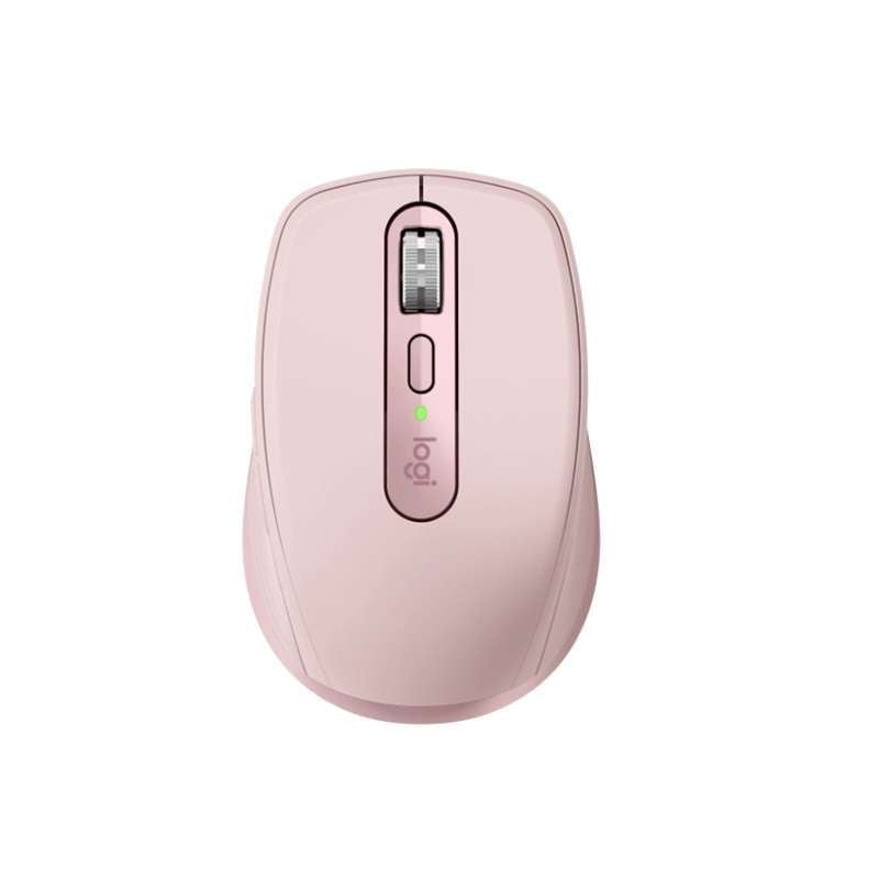 Logitech MX Anywhere 3S - Compact Wireless Mouse, 8000 DPI, Rose, Bluetooth, Rechargeable