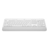 Logitech K650 Wireless Signature Keyboard - Elegant White, Bluetooth, 36-Month Battery Life