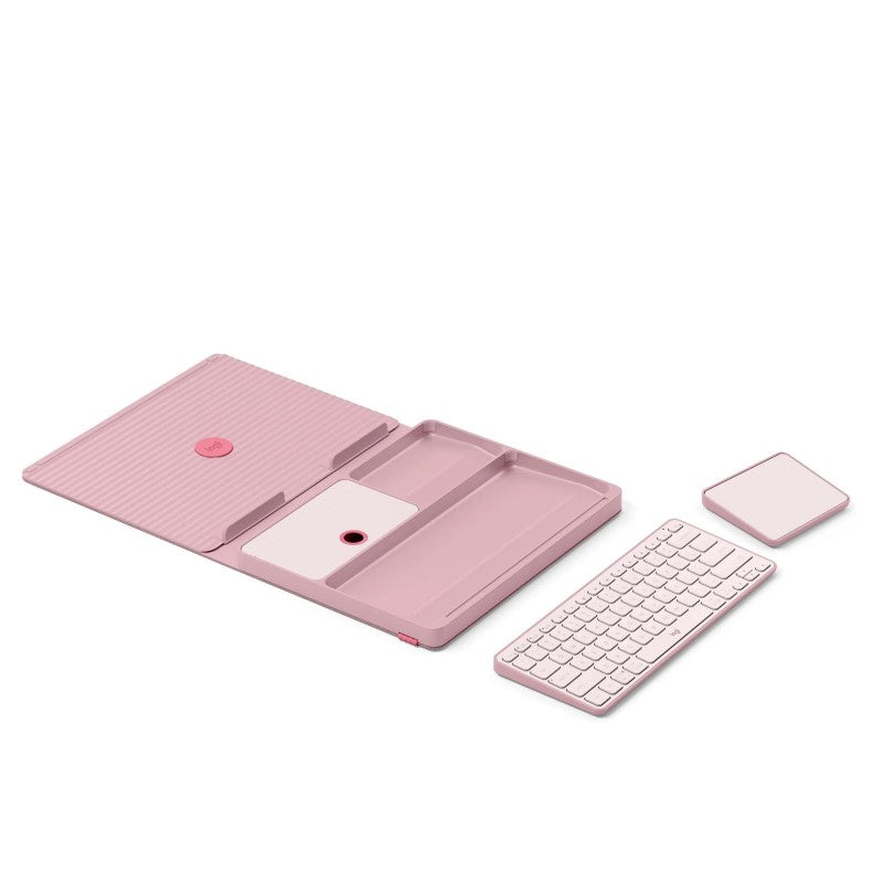 Logitech Casa Pop Up Desk in Bohemian Blush - Stylish Ergonomic Workspace for Remote Work