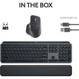 Logitech MX Keys S Performance Keyboard and Mouse Combo - Wireless, Ergonomic, PC & Mac Compatible