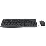 Logitech Wireless Keyboard and Mouse Combo - Ergonomic, Spill-Resistant Durable Set for Business