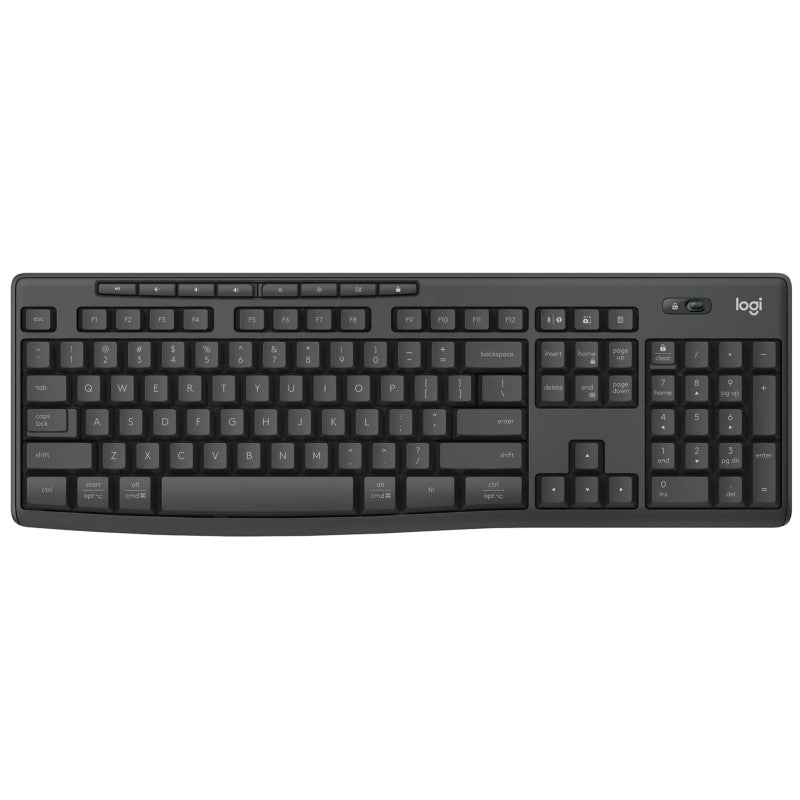 Logitech Wireless Keyboard and Mouse Combo - Ergonomic, Spill-Resistant Durable Set for Business