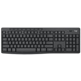 Logitech Wireless Keyboard and Mouse Combo - Ergonomic, Spill-Resistant Durable Set for Business