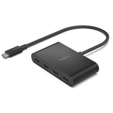 Belkin USB-C 4-Port Hub - Fast Data Transfer with USB 3.2 Gen 2 for PC, Mac, Chrome, iPadOS