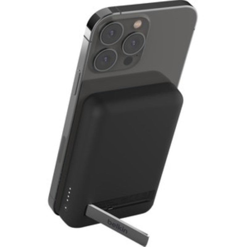 Wireless Power Bank - Belking Magnetic 5K MAGNETIC WIRELESS PB + STAND (Black)