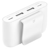 Belkin BOOSTCHARGE 4-Port USB Hub for fast, simultaneous charging of multiple devices at home or office.