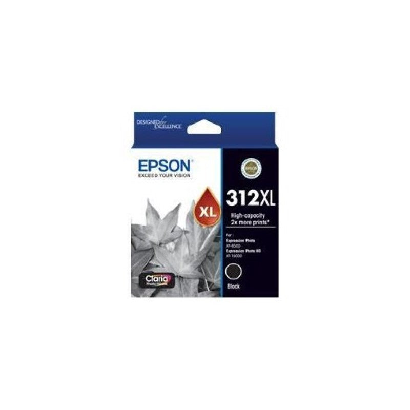 Epson Claria Photo HD 312XL Black Ink Cartridge - High Yield for Vibrant Photo Printing