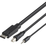 Belkin 6FT DisplayPort USB Audio KVM Combo Cable - TAA Compliant, High-Performance Connection