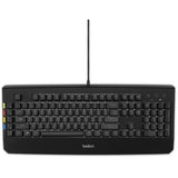 Belkin Secure KVM Remote Control with Integrated Backlit Keyboard - 2-4-8 Port USB Interface