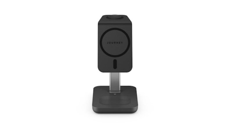 Alogic 3-IN-1 Wireless Charging Stand - MagSafe Compatible for iPhone, Apple Watch, AirPods (Black)