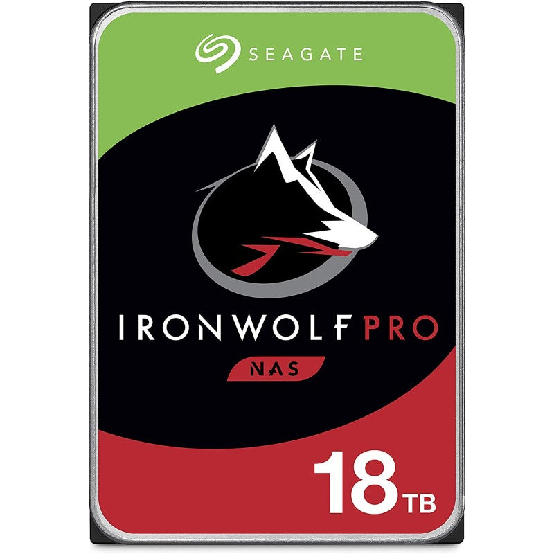 Seagate IronWolf Pro 18TB Internal Hard Drive - 7200RPM SATA for NAS & RAID Systems