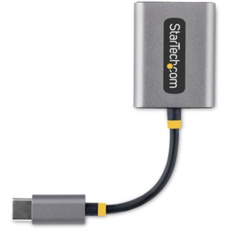 StarTech USB-C Headphone Splitter Dongle with Mic - Dual 3.5mm Audio Adapter - Space Gray