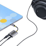 StarTech USB-C Headphone Splitter Dongle with Mic - Dual 3.5mm Audio Adapter - Space Gray