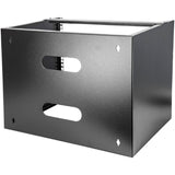 StarTech 8U Wall Mount Rack for 12-Inch Equipment - Solid Steel, 36.38 kg Capacity, Efficient Space-Saving Design