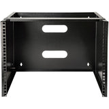 StarTech 8U Wall Mount Rack for 12-Inch Equipment - Solid Steel, 36.38 kg Capacity, Efficient Space-Saving Design