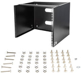 StarTech 8U Wall Mount Rack for 12-Inch Equipment - Solid Steel, 36.38 kg Capacity, Efficient Space-Saving Design