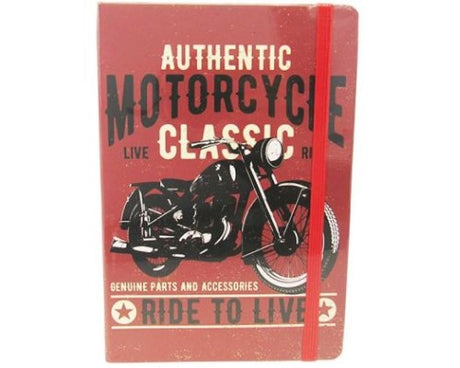 Large classic notebook with lined paper and elastic closure, perfect for jotting ideas in a stylish 21 x 14 cm design.