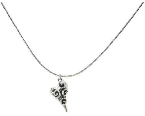 Pacific Heart Necklace featuring a heart-shaped pendant, perfect for layering or standalone elegance, 45 cm chain length.