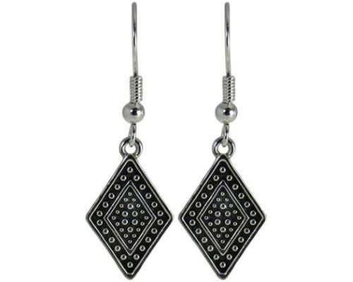 Earring - Jax Art Deco Diam Black