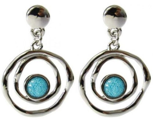 Earring - Jax Aqua Enclosed