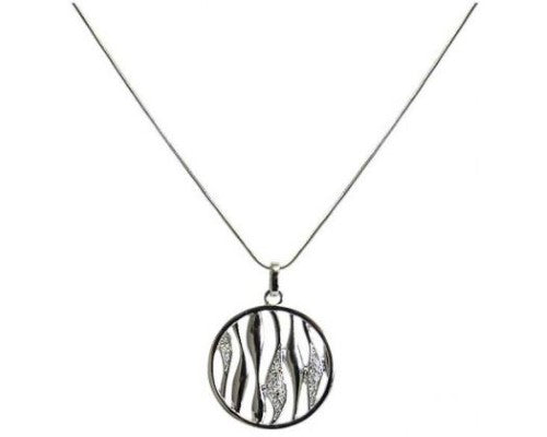 Necklace - Jax Waves with Diamante