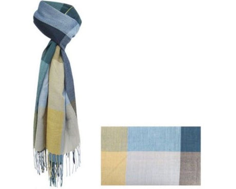 Luxurious NZ Palette Scarf in vibrant colors, 70 x 180 cm, made of 100% polyester for versatile styling and comfort.