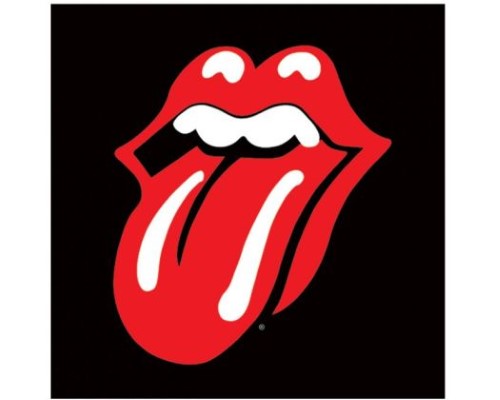 Vibrant canvas art featuring the iconic Rolling Stones lips design from the 'Sticky Fingers' album, perfect for music lovers.