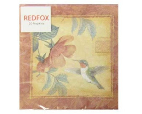 Charming French Poppy cocktail napkins, 25x25 cm, 2-ply, perfect for elevating any gathering with style.