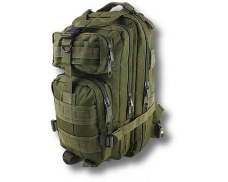 Durable Camo Club Green Backpack with 30L capacity, padded straps, and versatile compartments for adventures and daily use.