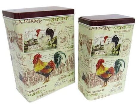 Elegant Paris-themed coffee tins, perfect for storage and decoration.