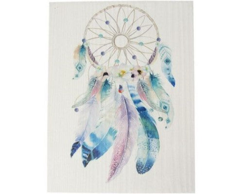 Textured art dreamcatcher wall sign, measuring 26x19.5 cm with a 3 cm depth, adds a unique decorative touch.