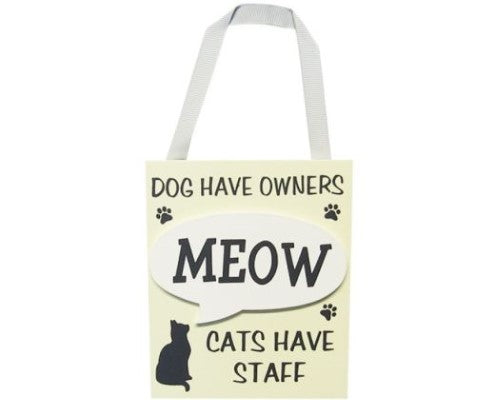 Wall Art - Meow Hanger Cat Staff