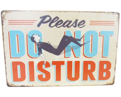 Art Tin Sign -  Do Not Disturb