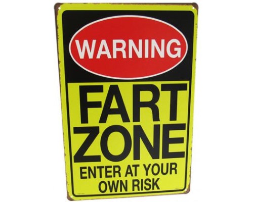 Wall Art - Art Tin Fart Zone