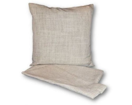Cream linen look cushion cover, 44cm x 44cm, feature zip for easy washing, perfect for home styling.
